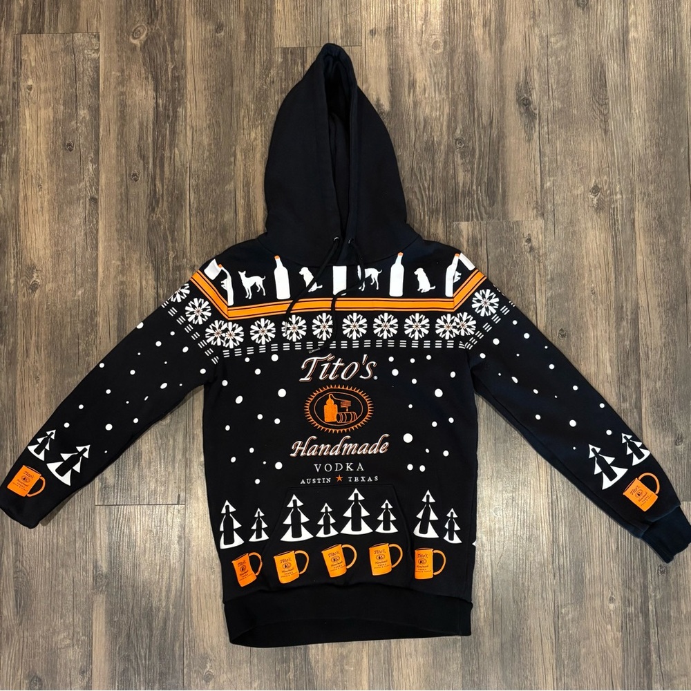 Tito's Black and Orange Men's Hoodie